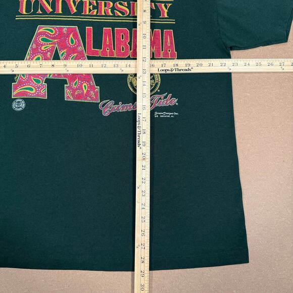 90s Alabama Crimson Tide Tee XL Vintage College Shirt Fruit of the Loom USA - Picture 7 of 7